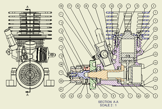 Notes on hatching of sections