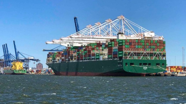 Port Of Baltimore Welcomes Largest Container Ship Ever To Visit Maryland