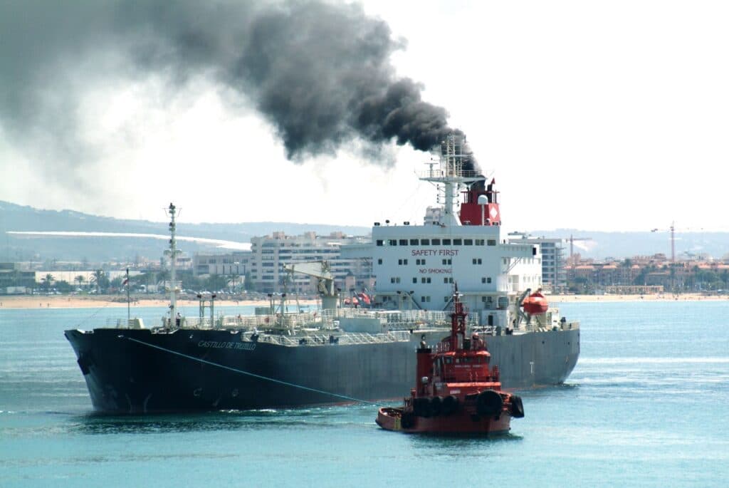 What To Do When Black Smoke Is Coming Out Of Ship’s Funnel At Port?