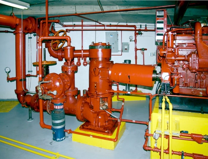 Ship fire main system