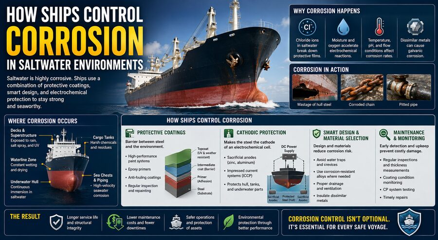 ๐ข How Ships Control Corrosion in Saltwater Environments