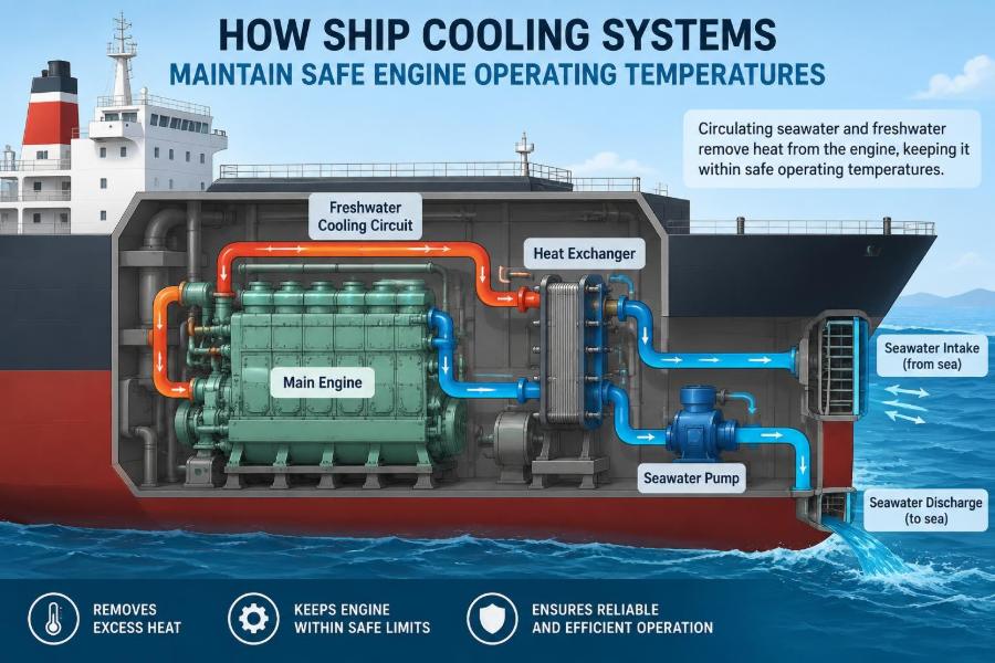 🌊 How Ship Cooling Systems Maintain Safe Engine Operating Temperatures