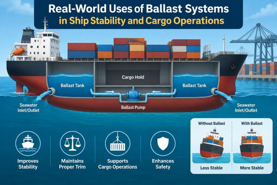 π’ Real-World Uses of Ballast Systems in Ship Stability and Cargo Operations
