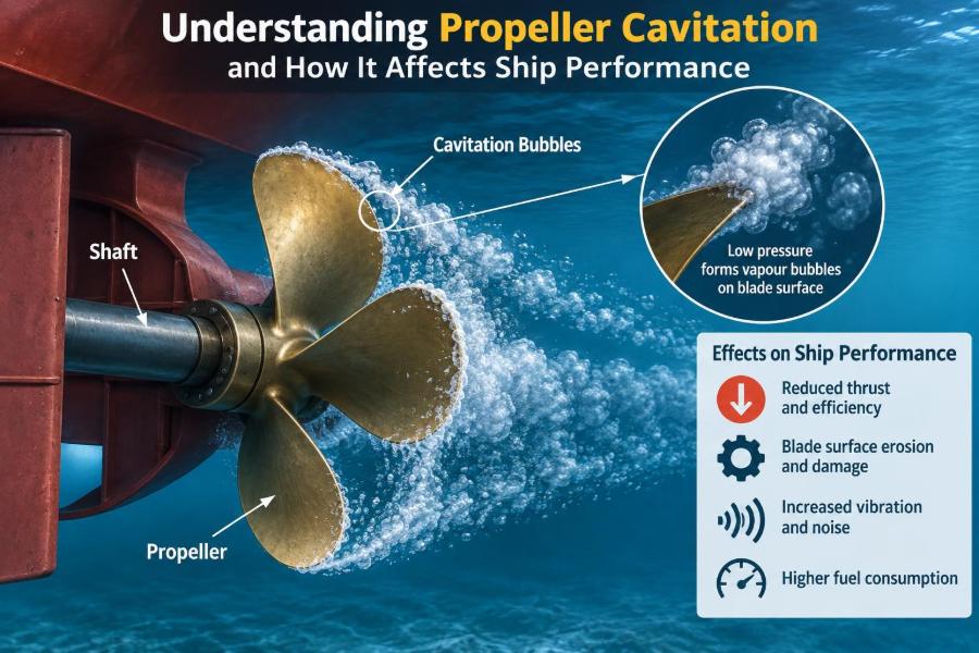 🚢 Understanding Propeller Cavitation and How It Affects Ship Performance