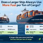 🚢 Does a Larger Ship Always Use More Fuel per Ton of Cargo?