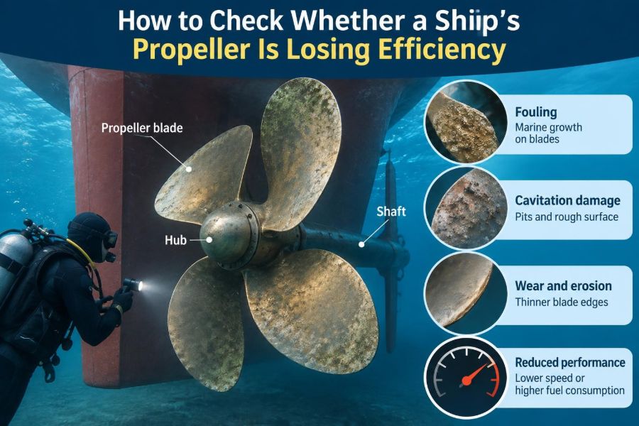 🚢 How to Check Whether a Ship’s Propeller Is Losing Efficiency