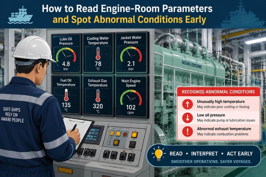 🚢 How to Read Engine-Room Parameters and Spot Abnormal Conditions Early