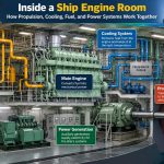🚢 Inside a Ship Engine Room: How Propulsion, Cooling, Fuel, and Power Systems Work Together