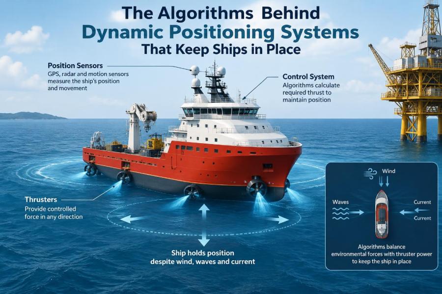 🚢 The Algorithms Behind Dynamic Positioning Systems That Keep Ships in Place