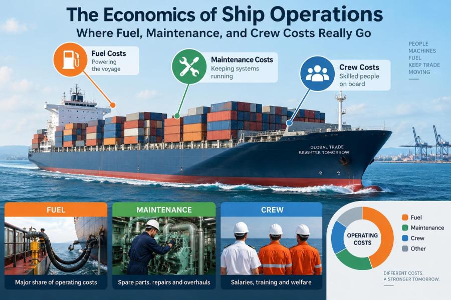 π’ The Economics of Ship Operations: Where Fuel, Maintenance, and Crew Costs Really Go