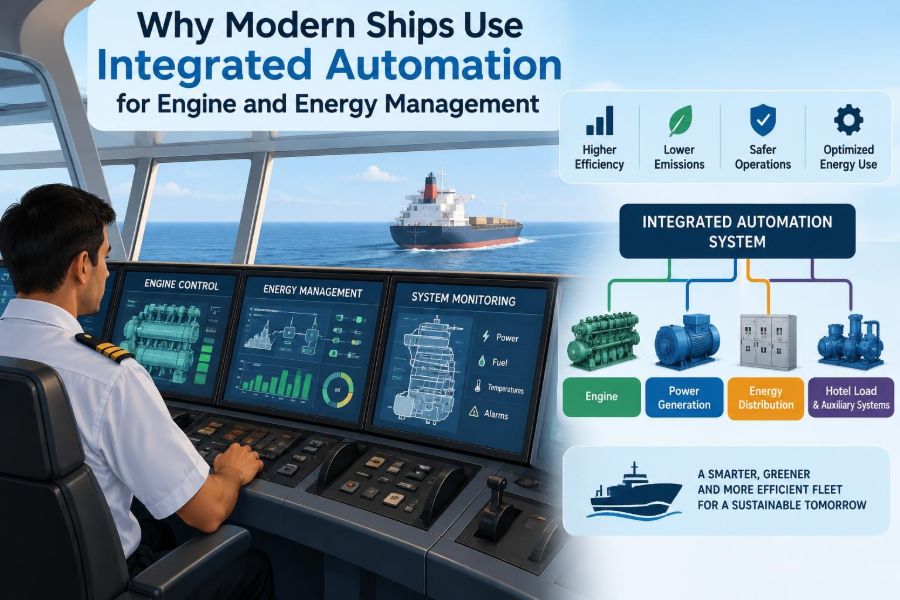 🚢 Why Modern Ships Use Integrated Automation for Engine and Energy Management